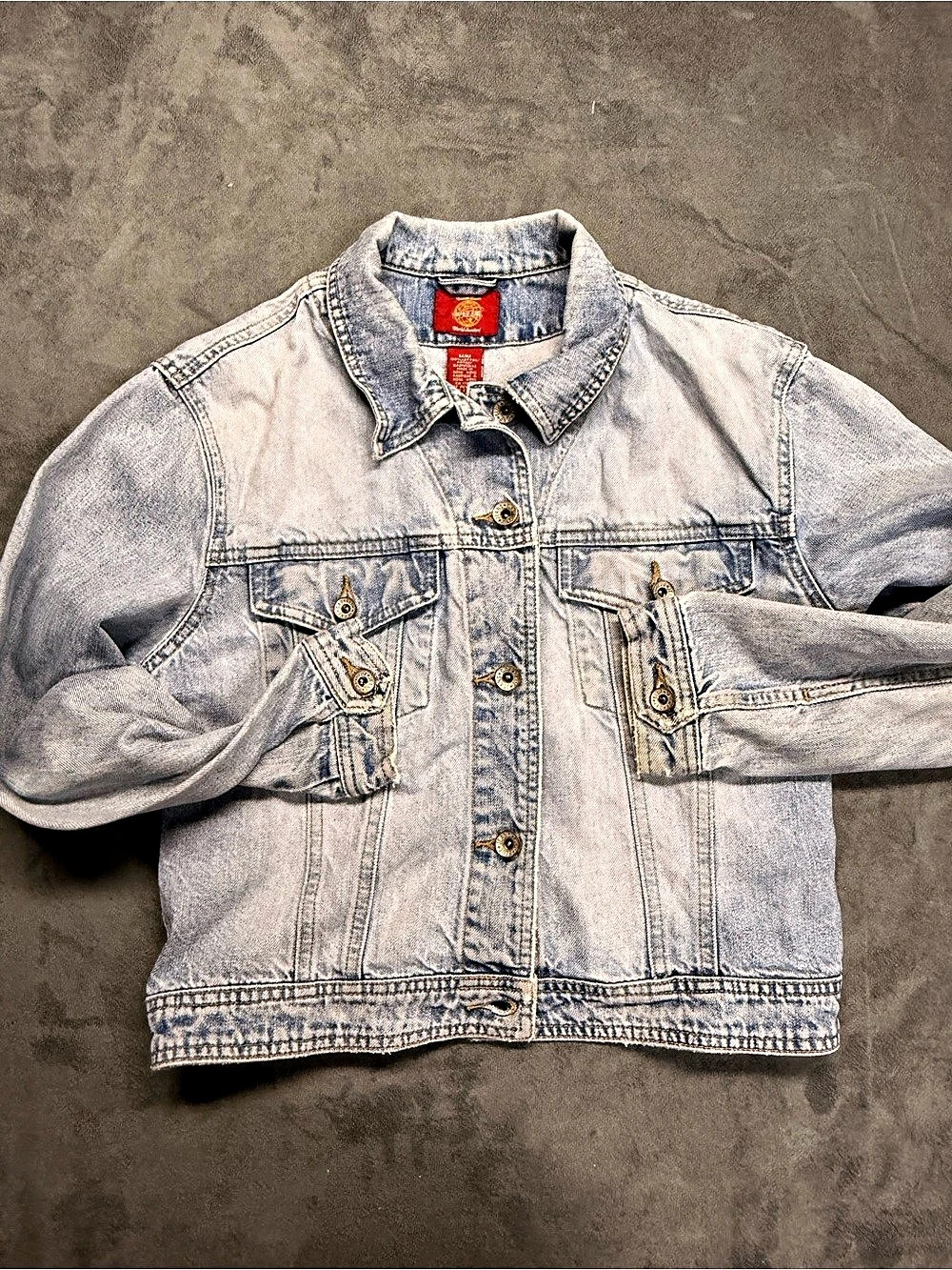 Vintage 1990s GAP Denim Trucker Jacket Made in Hong Kong